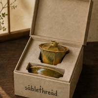 Crackled Glaze Hexagonal Tea Set