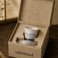 Bamboo Texture Glaze Tea Cup