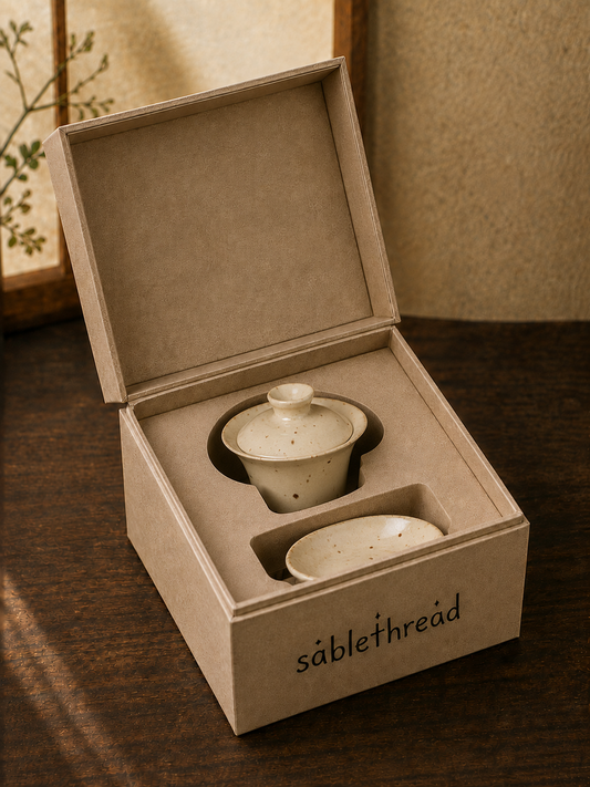 Vintage Yellow Clay Tea Set