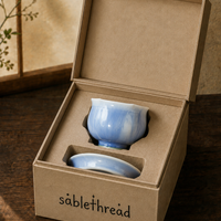 Liu Xian Blue Flower Edge Cup