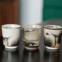 Ink Texture Handmade Tea Cup