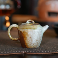 Natural Ash Glaze Wood Fired Teapot