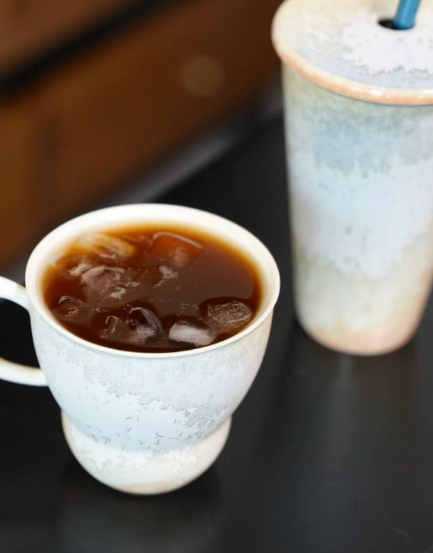 Pine Needle Glaze Coffee Cup