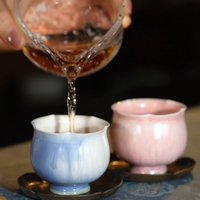 Liu Xian Blue Flower Edge Cup