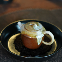 Natural Ash Glaze Wood Fired Teapot