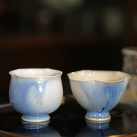 Liu Xian Blue Flower Edge Cup