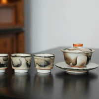 Ink Texture Handmade Tea Cup