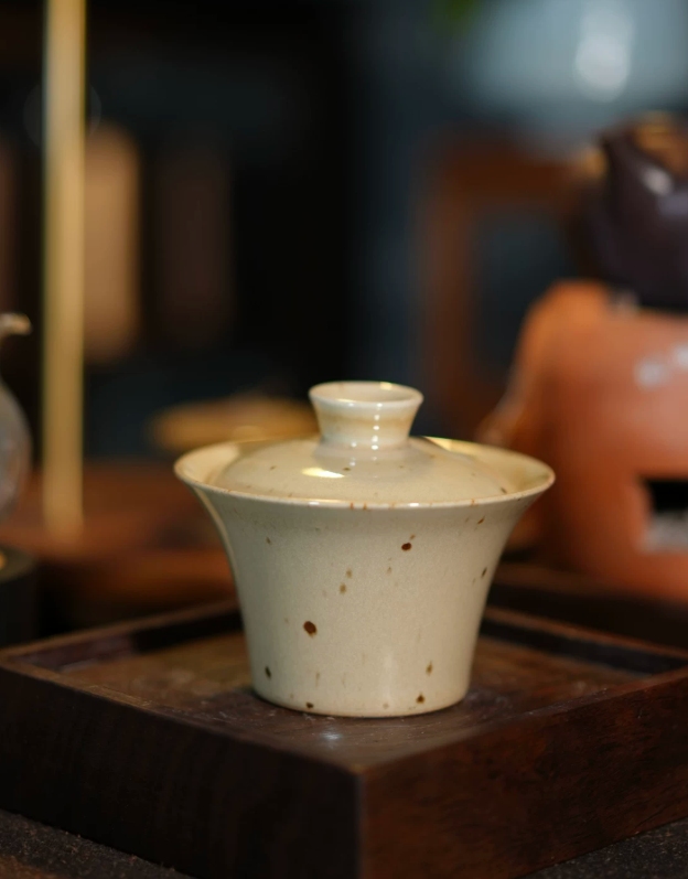 Vintage Yellow Clay Tea Set