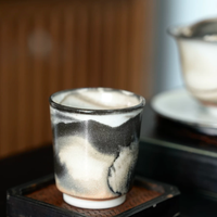 Ink Texture Handmade Tea Cup