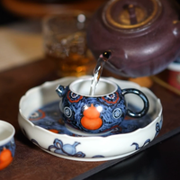 Blue & White Artisan Teapot