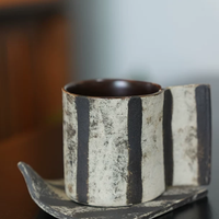 Pink Stripe Ceramic Coffee Server Set