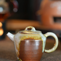 Natural Ash Glaze Wood Fired Teapot